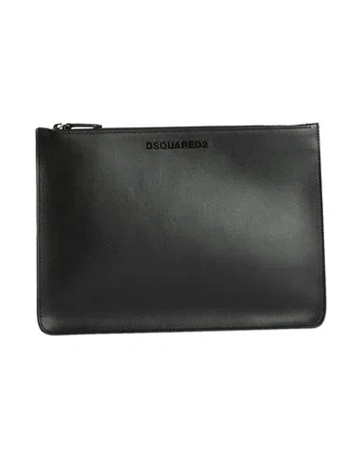 Dsquared2 Man Handbag Black Size - Calfskin