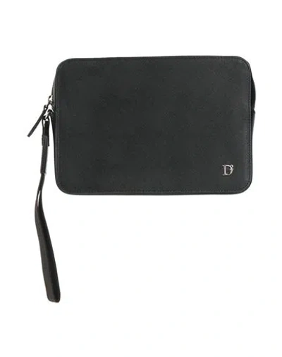 Dsquared2 Man Handbag Black Size - Leather