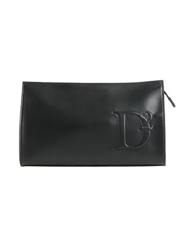 Dsquared2 Man Handbag Black Size - Leather