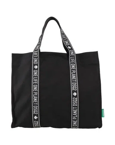 Dsquared2 Man Handbag Black Size - Textile Fibers