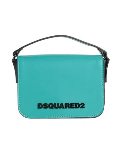 Dsquared2 Man Handbag Deep Jade Size - Leather In Green