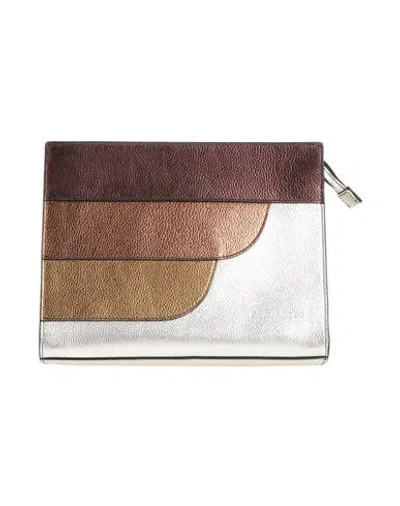 Dsquared2 Man Handbag Silver Size - Leather