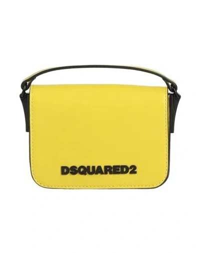 Dsquared2 Man Handbag Yellow Size - Leather
