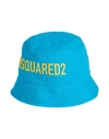 DSQUARED2 DSQUARED2 MAN HAT AZURE SIZE ONESIZE COTTON