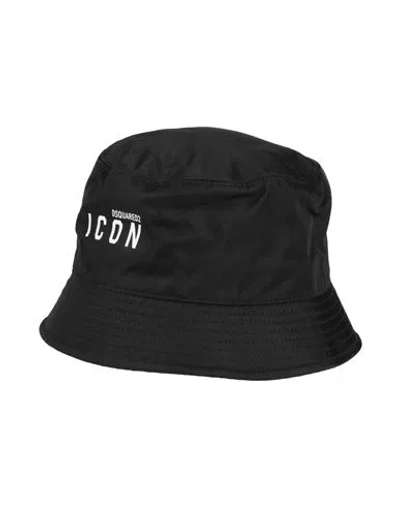 Dsquared2 Man Hat Black Size L Nylon