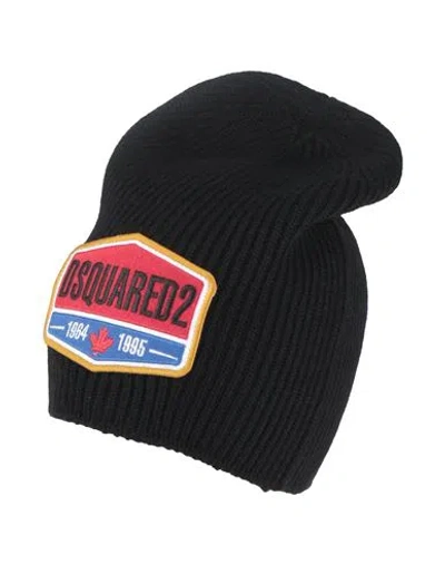 Dsquared2 Man Hat Black Size Onesize Wool