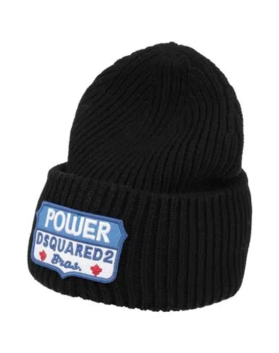 Dsquared2 Man Hat Black Size Onesize Wool