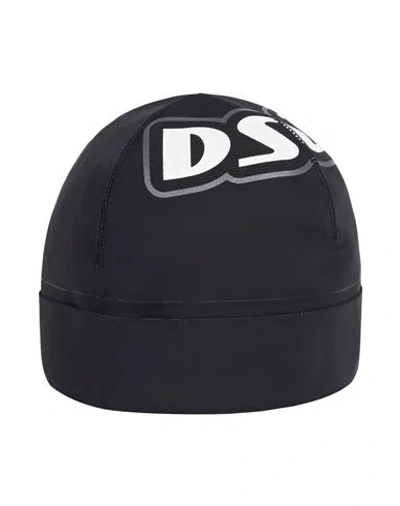 Dsquared2 Man Hat Black Size S Polyamide, Elastane