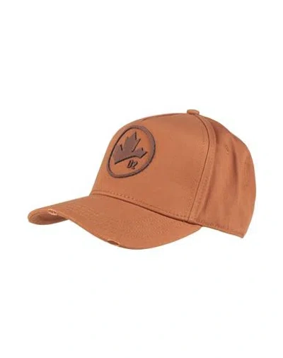 Dsquared2 Man Hat Brown Size Onesize Cotton