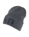 Dsquared2 Man Hat Charcoal Size Onesize Wool In Gray
