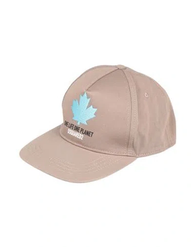 Dsquared2 Man Hat Grey Size Onesize Cotton