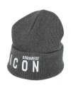 Dsquared2 Man Hat Grey Size Onesize Wool