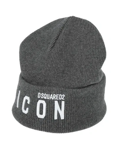 Dsquared2 Man Hat Grey Size Onesize Wool