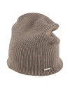 Dsquared2 Man Hat Khaki Size Onesize Cotton, Wool In Beige