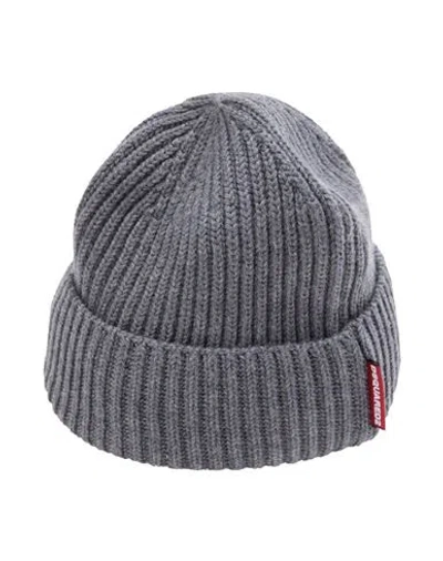Dsquared2 Man Hat Lead Size Onesize Wool In Grey