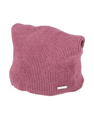 Dsquared2 Man Hat Mauve Size Onesize Cotton, Wool In Purple