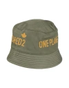 Dsquared2 Man Hat Military Green Size L Polyamide