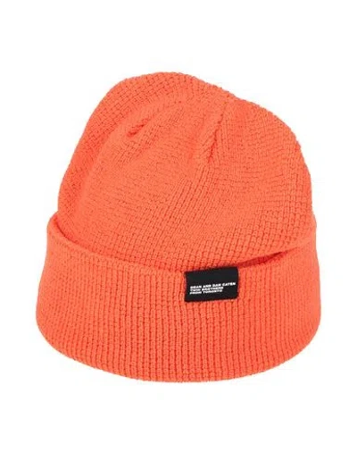 Dsquared2 Man Hat Orange Size Onesize Wool