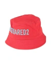 Dsquared2 Man Hat Red Size Onesize Cotton In Pink