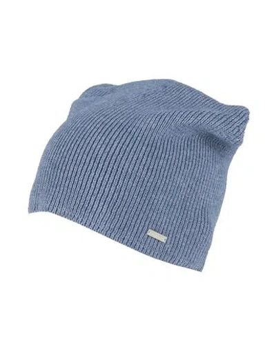 Dsquared2 Man Hat Slate Blue Size Onesize Cotton, Wool