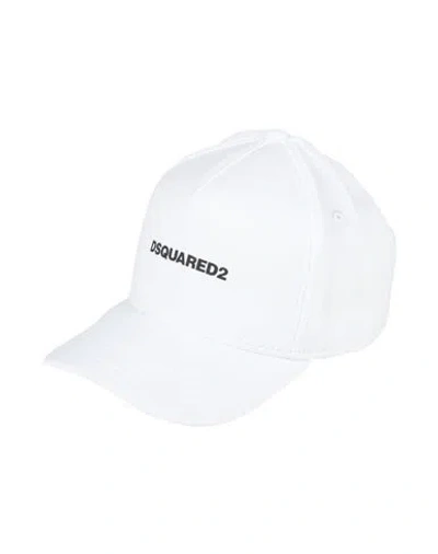 Dsquared2 Man Hat White Size Onesize Cotton