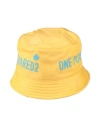 Dsquared2 Man Hat Yellow Size L Polyamide