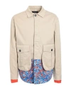 Dsquared2 Man Jacket Beige Size 38 Cotton In Beige