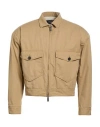 Dsquared2 Man Jacket Beige Size 38 Cotton In Neutral