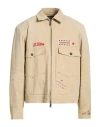 Dsquared2 Man Jacket Beige Size 38 Cotton In Neutral
