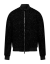 DSQUARED2 DSQUARED2 MAN JACKET BLACK SIZE 42 VISCOSE, POLYESTER, SILK