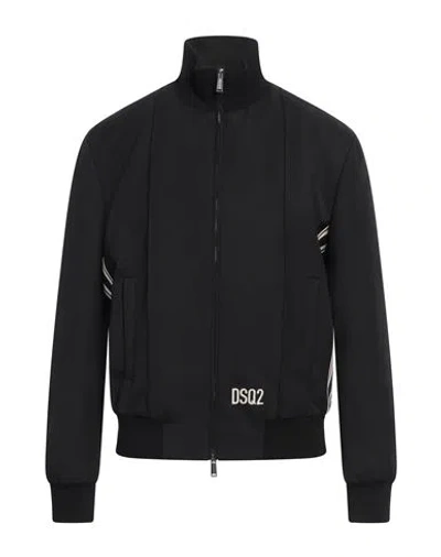 Dsquared2 Hockey Western Black Bomber Jacket