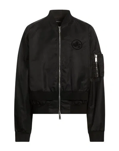 Dsquared2 Man Jacket Black Size 42 Polyamide