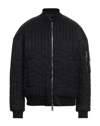 DSQUARED2 DSQUARED2 MAN JACKET BLACK SIZE 42 POLYAMIDE