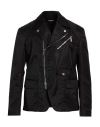 Dsquared2 Man Jacket Black Size 42 Polyamide, Polyurethane In Black