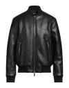 Dsquared2 Man Jacket Black Size 42 Polyester, Viscose, Polyurethane In Black