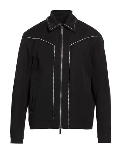 Dsquared2 Man Jacket Black Size 42 Virgin Wool