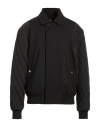 Dsquared2 Man Jacket Black Size 42 Virgin Wool, Elastane In Black