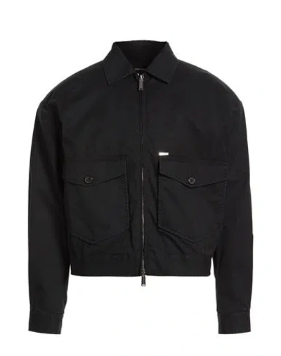 Dsquared2 Man Jacket Black Size 44 Cotton