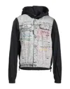 Dsquared2 Man Jacket Black Size 44 Cotton, Elastane, Polyamide, Polyester In Black