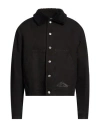 Dsquared2 Man Jacket Black Size 44 Cotton, Polyester, Acrylic In Black