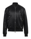 Dsquared2 Suite Satin Bomber Jacket In Black