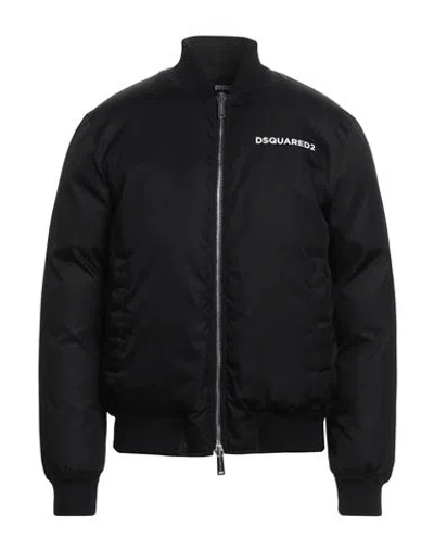 Dsquared2 Man Jacket Black Size 44 Polyamide
