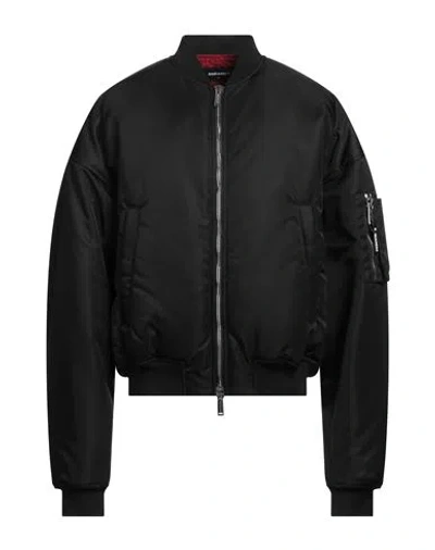 Dsquared2 Man Jacket Black Size 44 Polyamide, Polyurethane