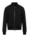 Dsquared2 Man Jacket Black Size 44 Polyester, Virgin Wool, Elastane In Black