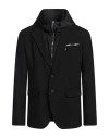 Dsquared2 Double Layered Hooded Jacket In Black