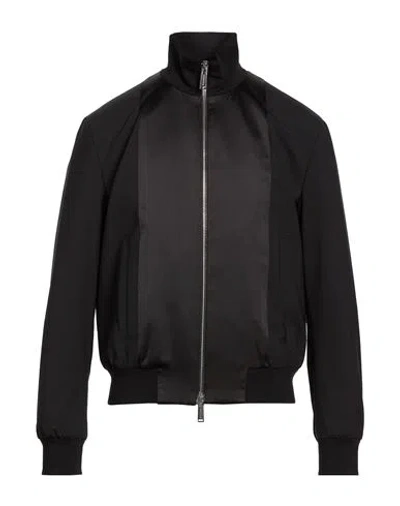 Dsquared2 Man Jacket Black Size 44 Virgin Wool, Elastane, Polyester