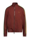 Dsquared2 Man Jacket Brick Size 38 Cotton, Elastane In Red