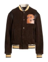 Dsquared2 Dark Brown Varsity Jacket In Brown