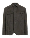 Dsquared2 Man Jacket Dark Green Size 44 Cotton