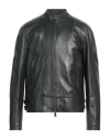 Dsquared2 Man Jacket Dark Green Size 44 Ovine Leather